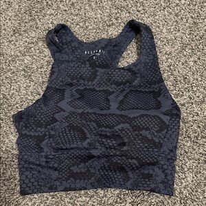 All Fenix Black Reptile Print Racerback Tank